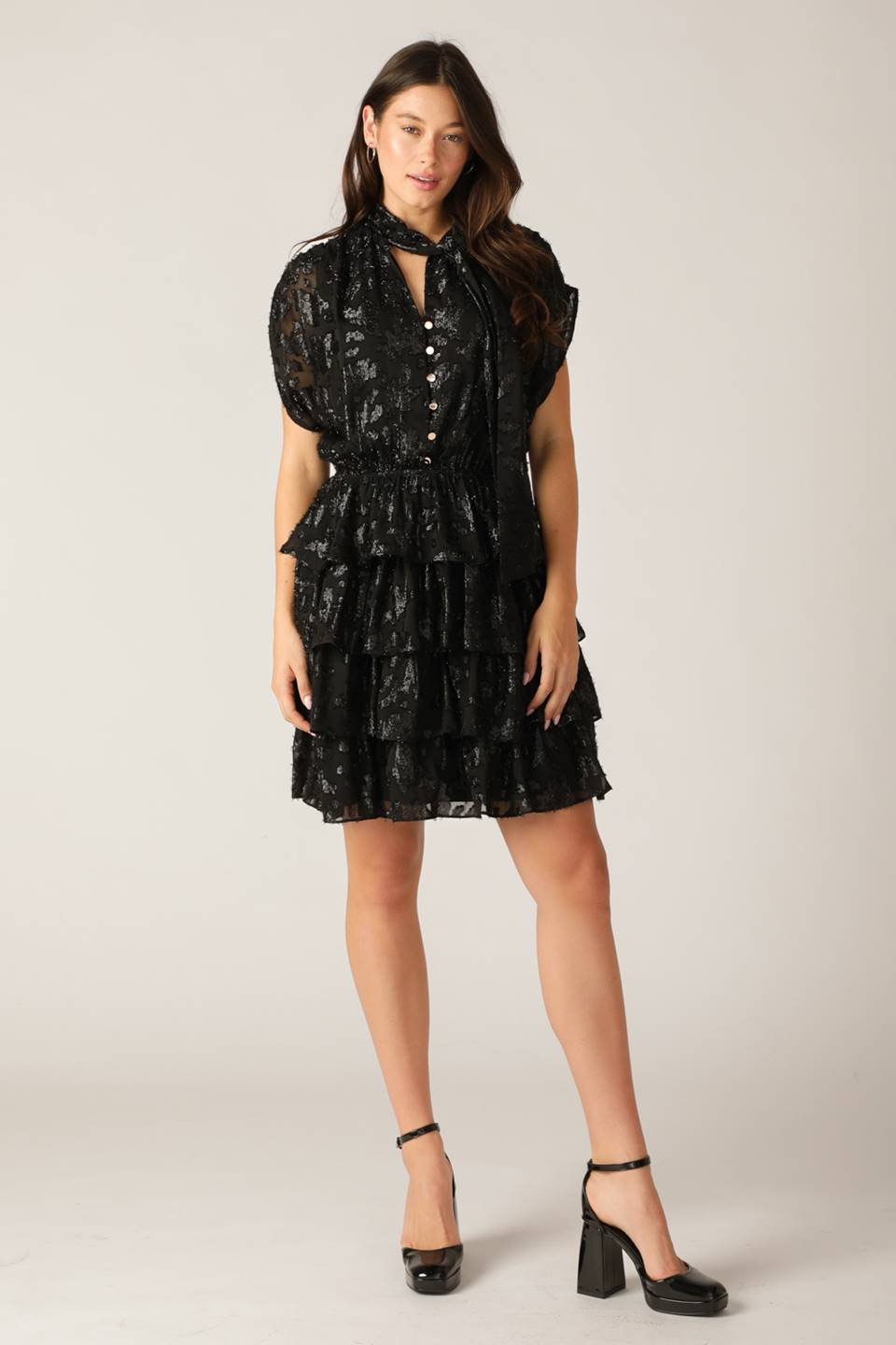 NOT I KNOW WOVEN MINI DRESS Flying Tomato